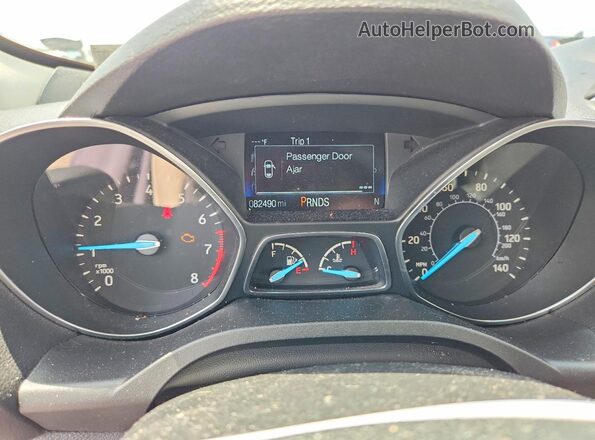 1FMCU0GD0KUB57822 2019 FORD ESCAPE White Instrument cluster view