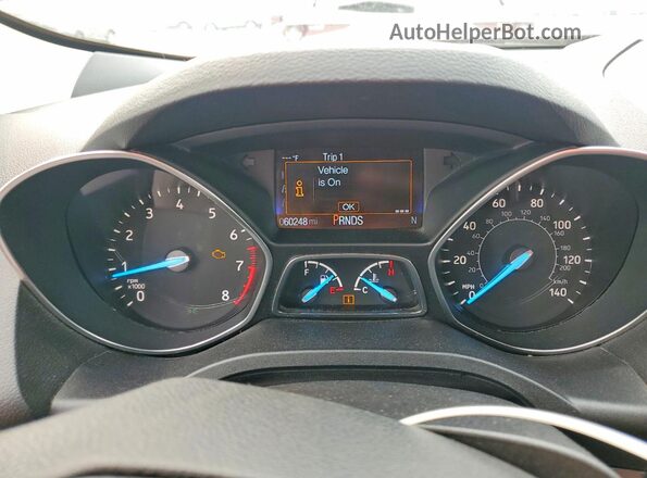 1FMCU0GD0KUB97933 2019 FORD ESCAPE Orange Вид щитка приладів