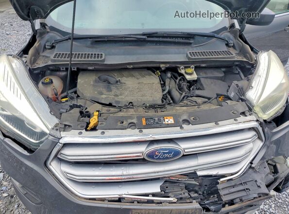 1FMCU0GD1HUB02160 2017 FORD ESCAPE Charcoal Widok wnętrza z tyłu