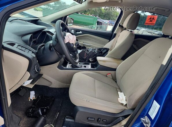 1FMCU0GD1HUB36826 2017 FORD ESCAPE Blue Vista interior delantera