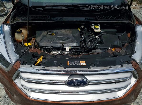 1FMCU0GD1HUB54646 2017 FORD ESCAPE Orange Շարժիչի բաժամունքի տեսք