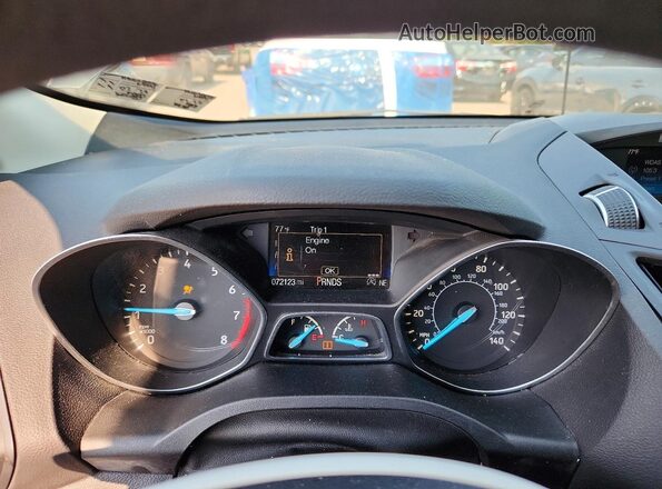 1FMCU0GD1HUB78056 2017 FORD ESCAPE Серый Вид щитка приборов