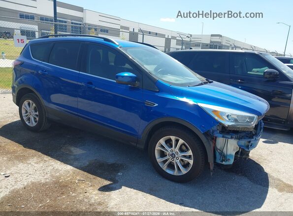 1FMCU0GD1HUC24663 2017 FORD ESCAPE Синий Задняя левая четверть
