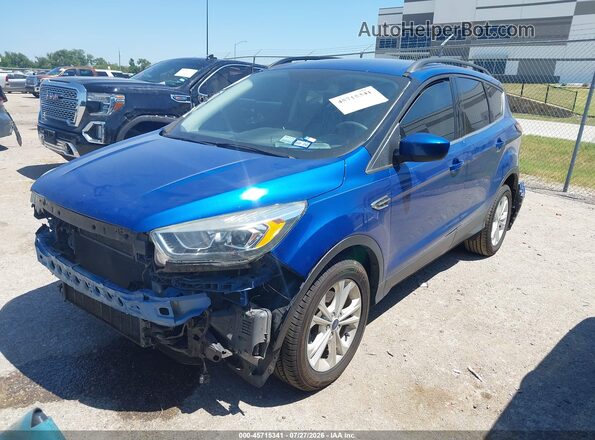 1FMCU0GD1HUC24663 2017 FORD ESCAPE Синий Передняя левая четверть