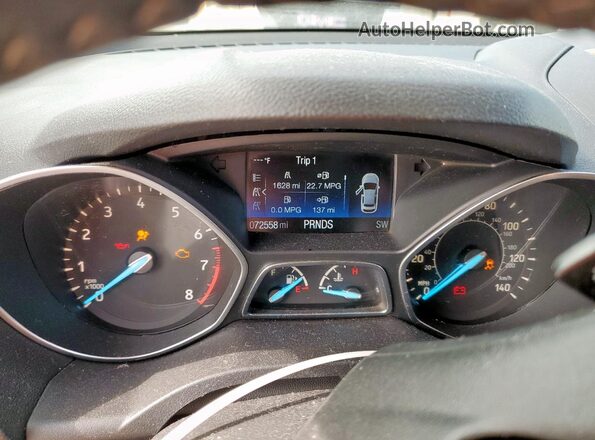 1FMCU0GD1HUD15982 2017 FORD ESCAPE Silver Widok zestawu wskaźników