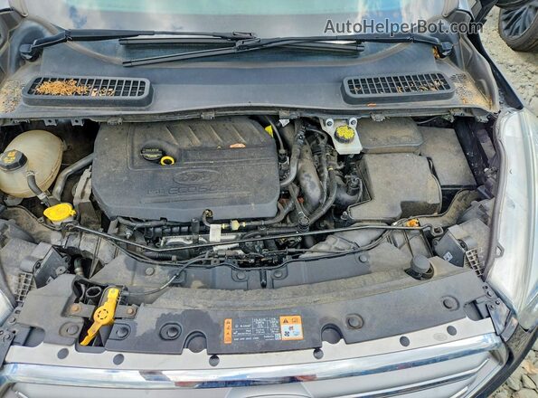 1FMCU0GD1HUD74594 2017 FORD ESCAPE Black Engine compartment view