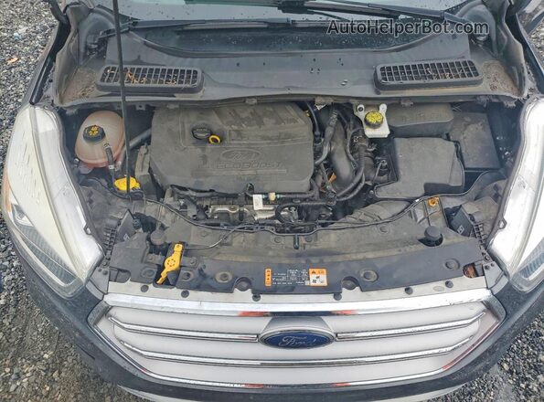 1FMCU0GD1HUE20229 2017 FORD ESCAPE Gray Engine compartment view