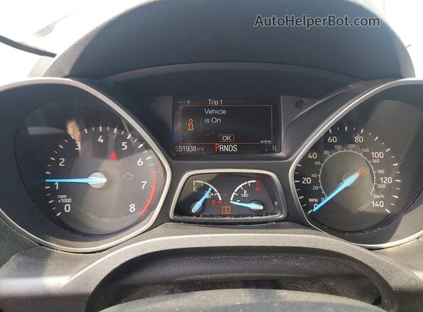 1FMCU0GD1JUA02596 2018 FORD ESCAPE Gray Вид щитка приладів