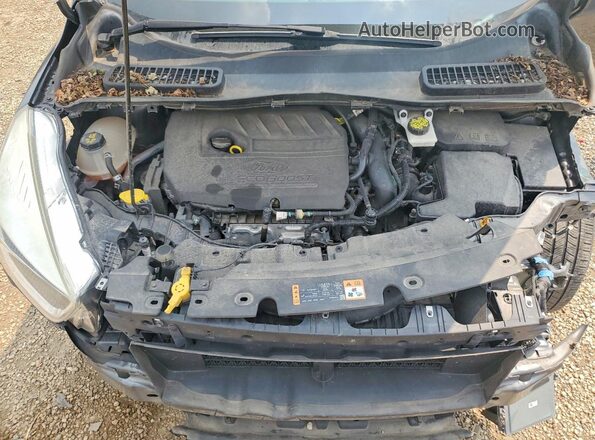 1FMCU0GD1JUA02596 2018 FORD ESCAPE Gray Вид підкапотного простору