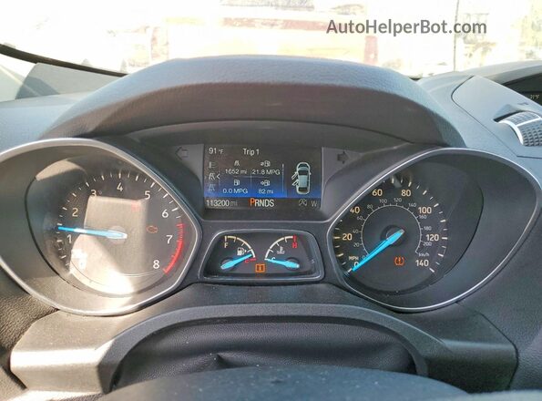 1FMCU0GD1JUA11458 2018 FORD ESCAPE Silver Սարքավորումների վահանակի տեսք