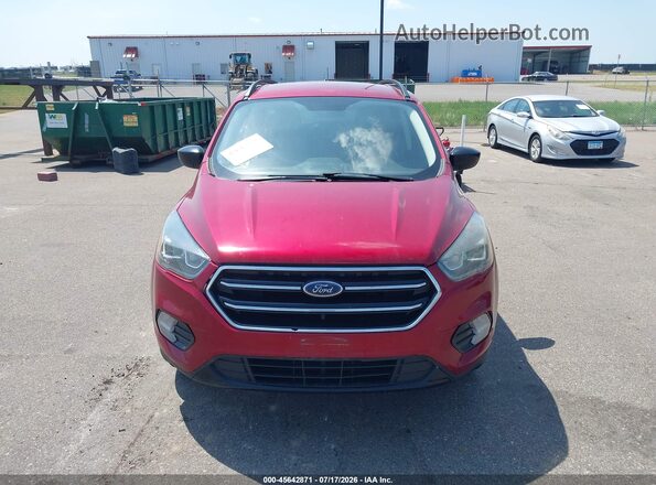 1FMCU0GD1JUA63219 2018 FORD ESCAPE Red უკანა სალონის ხედი