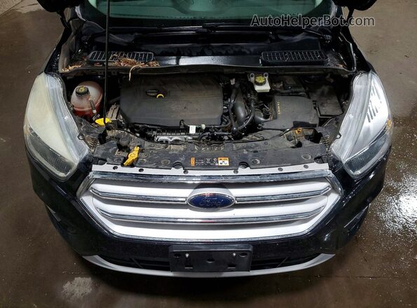 1FMCU0GD1JUB13293 2018 FORD ESCAPE Black Շարժիչի բաժամունքի տեսք