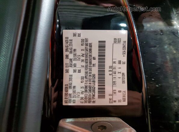 1FMCU0GD1JUB13293 2018 FORD ESCAPE Black VIN կոդի պիտակի տեսք