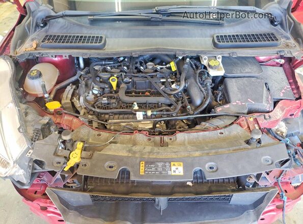 1FMCU0GD1KUB45002 2019 FORD ESCAPE Red Vista interior trasera