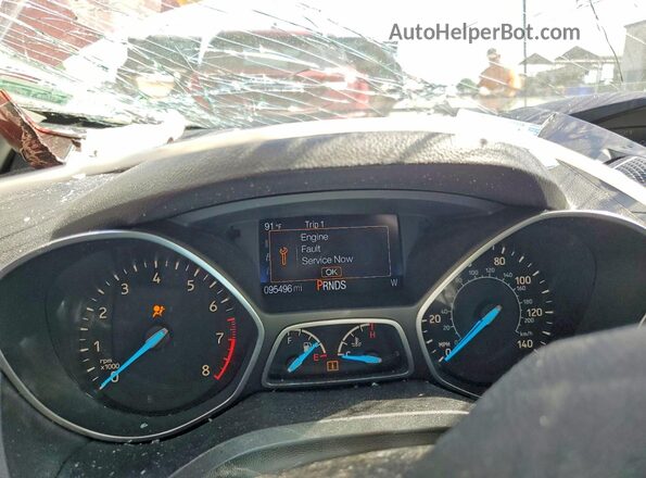 1FMCU0GD2HUA98829 2017 FORD ESCAPE Red Вид щитка приладів