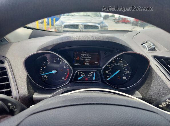 1FMCU0GD2HUC63598 2017 FORD ESCAPE Silver Սարքավորումների վահանակի տեսք