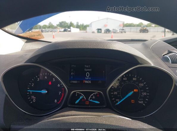 1FMCU0GD2HUD74636 2017 FORD ESCAPE Blue Rear seats view
