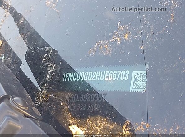 1FMCU0GD2HUE66703 2017 FORD ESCAPE Gray Engine compartment view
