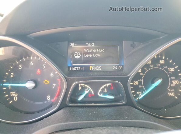 1FMCU0GD2HUF01112 2017 FORD ESCAPE White Instrument cluster view