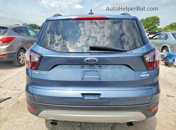 1FMCU0GD2JUA52018 2018 FORD ESCAPE Blue Vista trasera