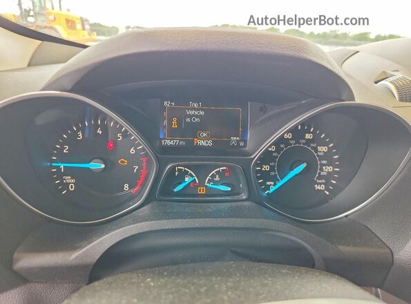 1FMCU0GD2JUB03355 2018 FORD ESCAPE Синий Вид щитка приборов