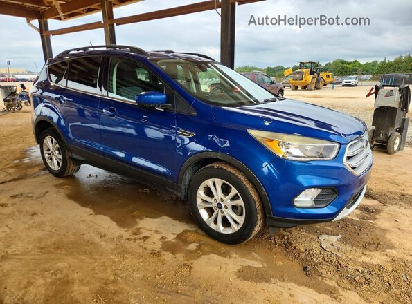 1FMCU0GD2JUB03355 2018 FORD ESCAPE Синий Передняя правая четверть
