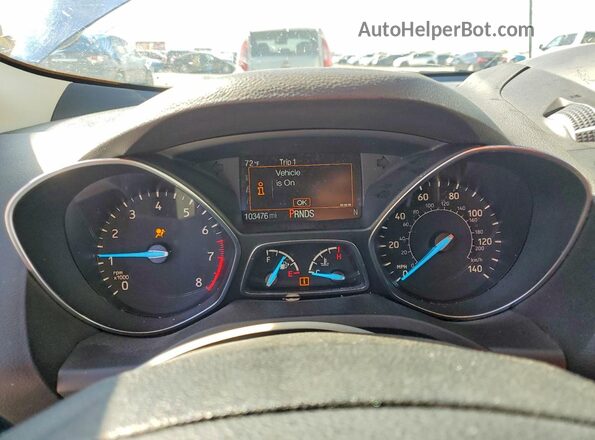 1FMCU0GD2JUC04606 2018 FORD ESCAPE Blue Vista del cuadro de instrumentos
