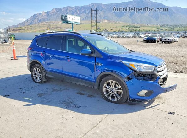 1FMCU0GD2JUC04606 2018 FORD ESCAPE Blue Delantero derecho