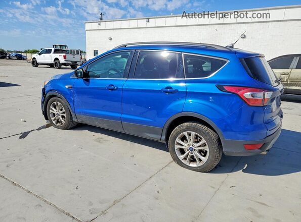 1FMCU0GD2JUC04606 2018 FORD ESCAPE Blue Trasero izquierdo