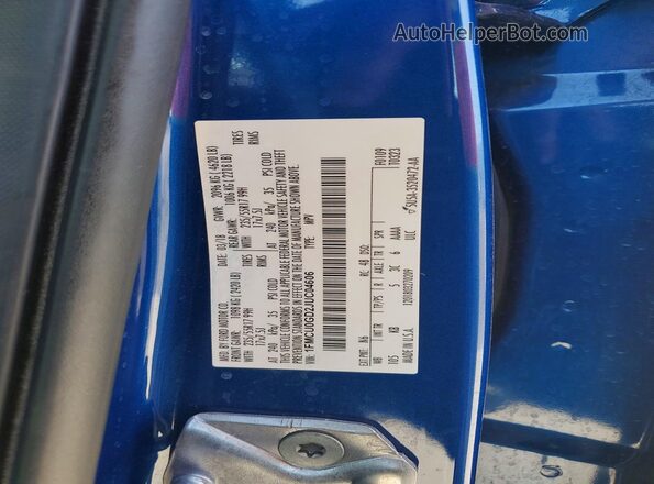 1FMCU0GD2JUC04606 2018 FORD ESCAPE Blue Vista del compartimento del motor