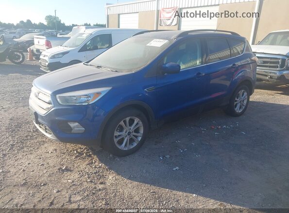 1FMCU0GD2JUD39004 2018 FORD ESCAPE Синий Передняя левая четверть