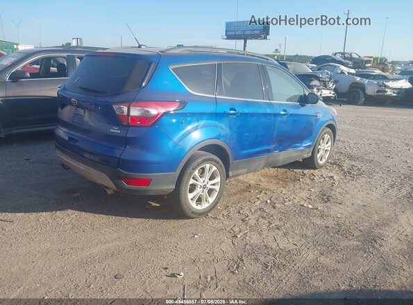 1FMCU0GD2JUD39004 2018 FORD ESCAPE Синий Задняя правая четверть