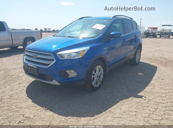 1FMCU0GD2JUD52139 2018 FORD ESCAPE Blue Передня ліва чверть
