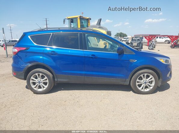 1FMCU0GD2JUD52139 2018 FORD ESCAPE Blue Вид задньої частини салону