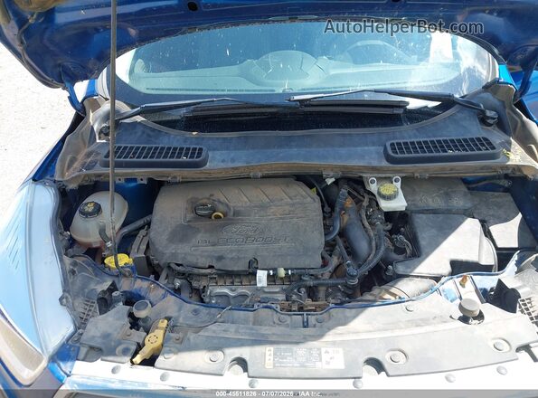 1FMCU0GD2JUD52139 2018 FORD ESCAPE Blue Вид ззаду