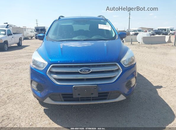 1FMCU0GD2JUD52139 2018 FORD ESCAPE Blue Вид щитка приладів