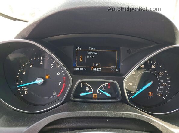 1FMCU0GD2KUA73419 2019 FORD ESCAPE White ხელსაწყოთა პანელის ხედი