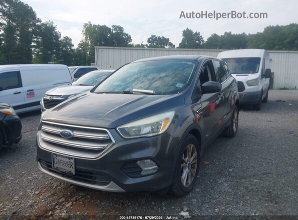 1FMCU0GD3HUA16428 2017 FORD ESCAPE Gray წინა მარცხენა ხედი სამი მეოთხედიდან