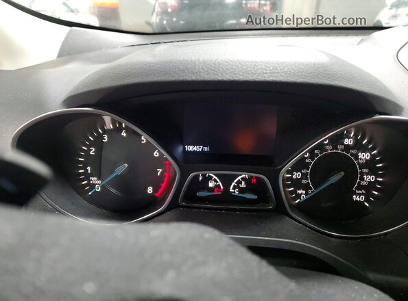 1FMCU0GD3HUB13144 2017 FORD ESCAPE Silver ხელსაწყოთა პანელის ხედი