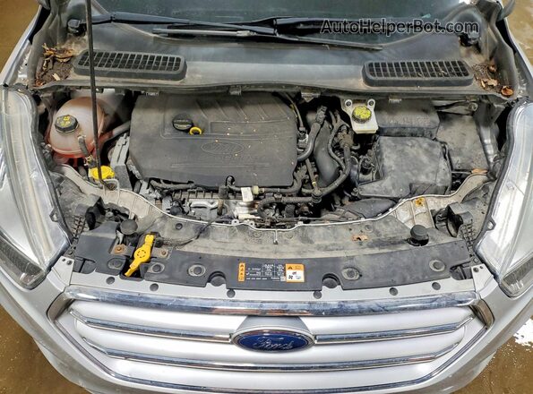 1FMCU0GD3HUB13144 2017 FORD ESCAPE Silver უკანა სალონის ხედი