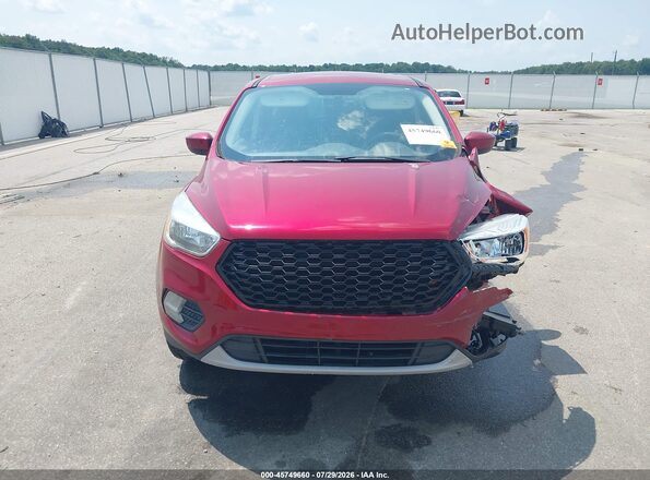 1FMCU0GD3HUC21957 2017 FORD ESCAPE Красный Вид щитка приборов