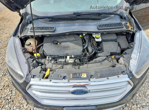 1FMCU0GD3HUD19399 2017 FORD ESCAPE Black Engine compartment view