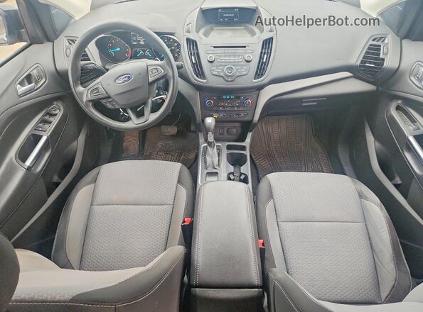 1FMCU0GD3HUD83457 2017 FORD ESCAPE Black Widok deski rozdzielczej