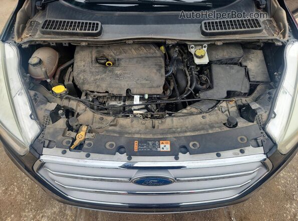 1FMCU0GD3HUD83457 2017 FORD ESCAPE Black Widok wnętrza z tyłu