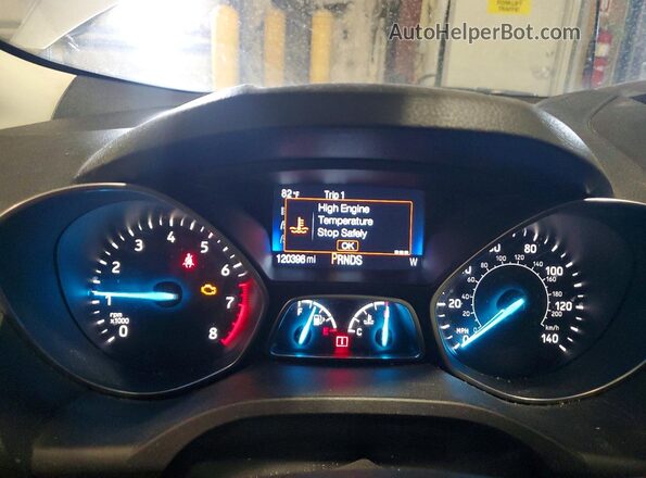 1FMCU0GD3HUF03497 2017 FORD ESCAPE Silver Vista del cuadro de instrumentos