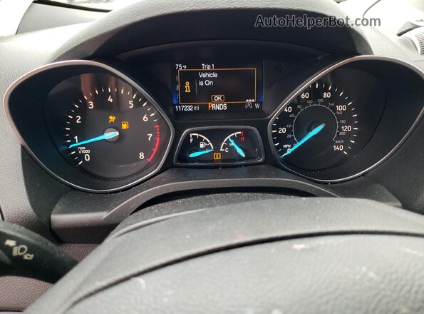 1FMCU0GD3JUA49175 2018 FORD ESCAPE Черный Вид щитка приборов