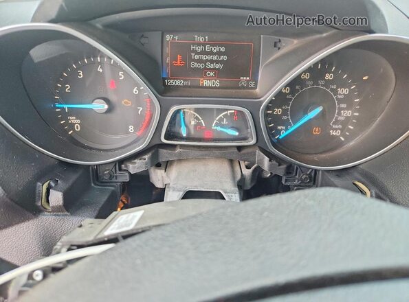 1FMCU0GD3JUA96934 2018 FORD ESCAPE Black Widok zestawu wskaźników
