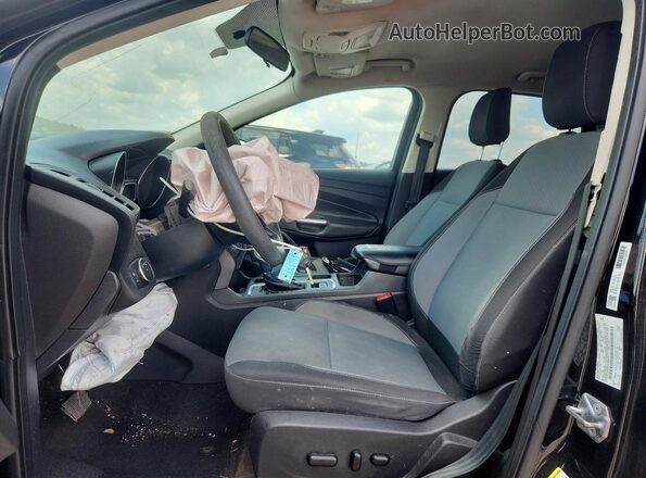 1FMCU0GD3JUA96934 2018 FORD ESCAPE Black Widok wnętrza z przodu