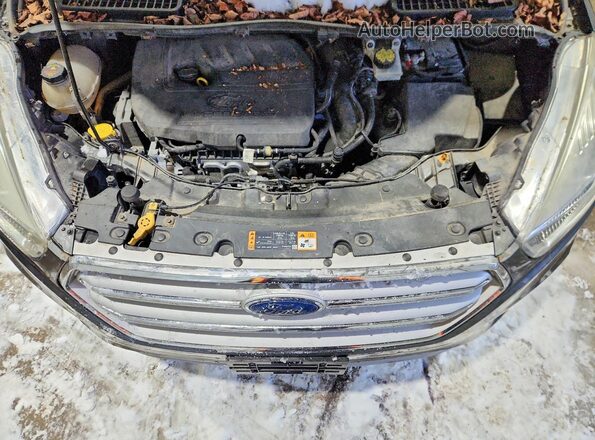 1FMCU0GD3JUB19239 2018 FORD ESCAPE Charcoal Սալոնի հետևի տեսք