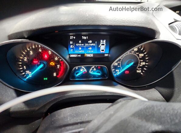 1FMCU0GD3JUB19239 2018 FORD ESCAPE Charcoal Սարքավորումների վահանակի տեսք
